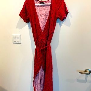 Watermelon Hurley Wrap Dress